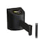 Montour Line Retractable Belt Barrier, Wall Mount, Black Case Fixed 15 ft. Black Belt PWM200-BK-BK-F-S-150 - alternate 1